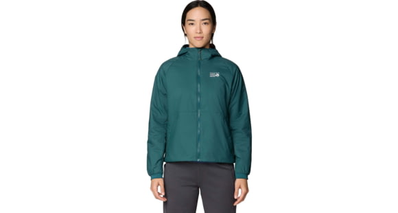 Mountain Hardwear Kor Alloy Hooded Jacket - Women's, Aqua Green, Verve, XS, 2166371318-318-XS