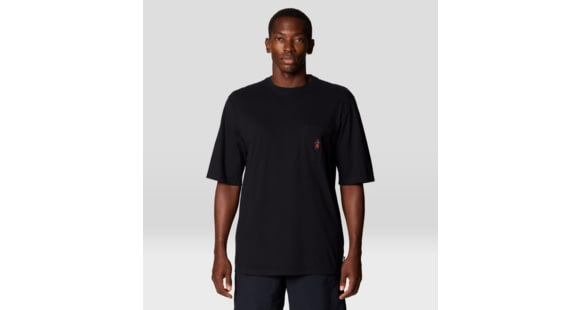 Mountain Hardwear MHW Graphic Pocket SS Top - Men's, Black, XL, 2159851-010-XL