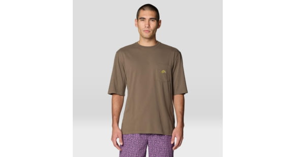 Mountain Hardwear MHW Graphic Pocket SS Top - Men's, tierra, XL, 2159851-246-XL