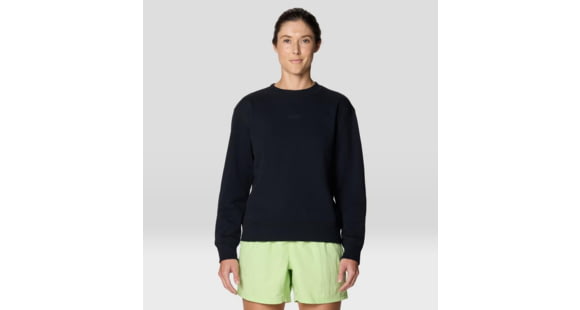 Mountain Hardwear MHW Logo Pullover Crew - Women's, Black, L, 2004341-013-L