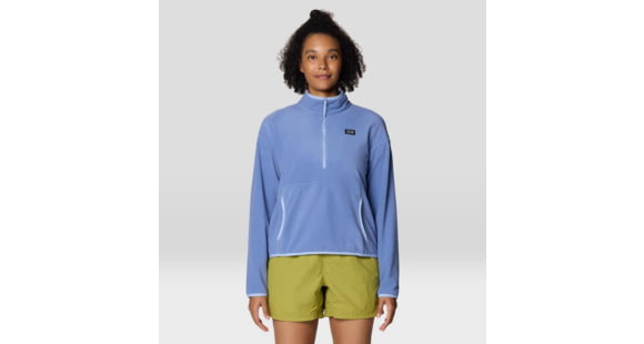 Mountain Hardwear Microchill Half Zip Sweatshirt - Women's, Best Coast Blue, S, 2104261-448-S