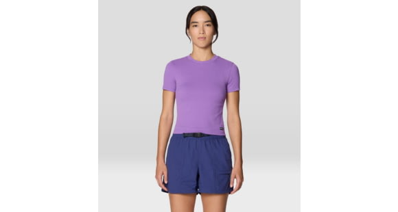 Mountain Hardwear Peak Knit Short Sleeve Shirt - Women's, Purple Plummet, XL, 2113451-545-XL