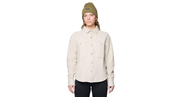 Mountain Hardwear Plusher Relaxed Long Sleeve Flannel - Women's, Stone Heather, XL, 2129691022-022-XL