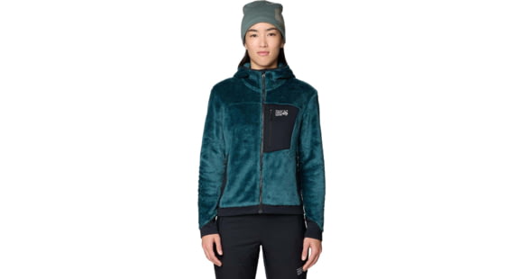 Mountain Hardwear Polartec High Loft Hooded Jacket - Women's, Aqua Green, L, 2128641318-318-L