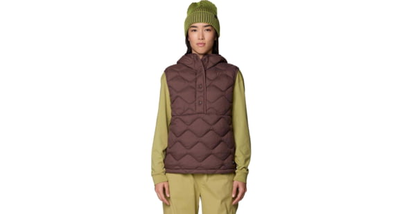 Mountain Hardwear Seek Out Snap Neck Vest - Women's, Carob, XL, 2129651219-219-XL