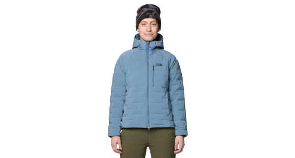 Mountain Hardwear Stretchdown Hoody - Women's, Adriatic Blue Heather, L, 2104781-444-L