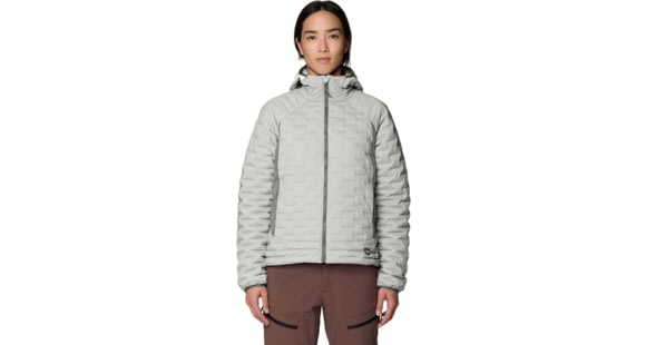Mountain Hardwear StretchDown Light Hooded Jacket - Women's, Gamma Grey, M, 2166431087-087-M