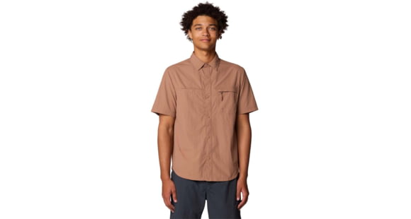 Mountain Hardwear Stryder Short Sleeve Shirt - Men's, New Clay, XL, 190423018185