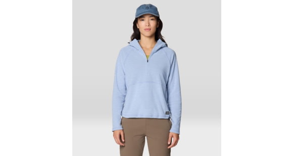 Mountain Hardwear Summit Grid Half Zip Hoody - Women's, Beach Breeze, L, 2105641-471-L