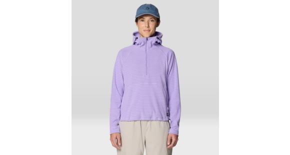 Mountain Hardwear Summit Grid Half Zip Hoody - Women's, Harbor Violet, XL, 2105641-560-XL