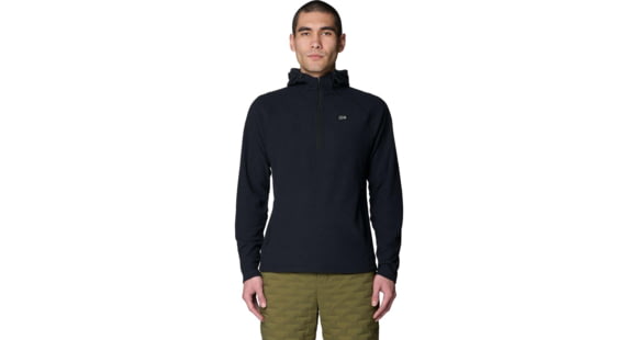 Mountain Hardwear Summit Grid Zip Hoody - Men's, Black, L, 2166791010-010-L