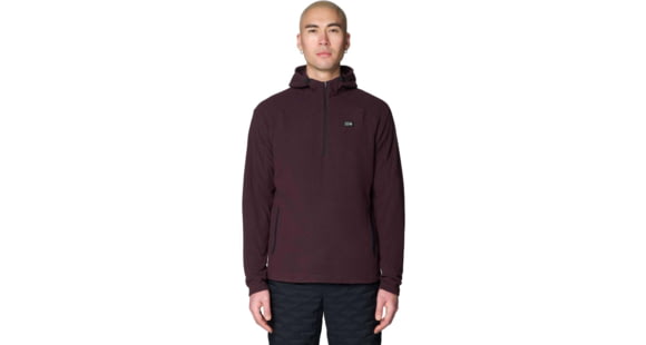Mountain Hardwear Summit Grid Zip Hoody - Men's, Deep Mulberry, S, 2166791510-510-S