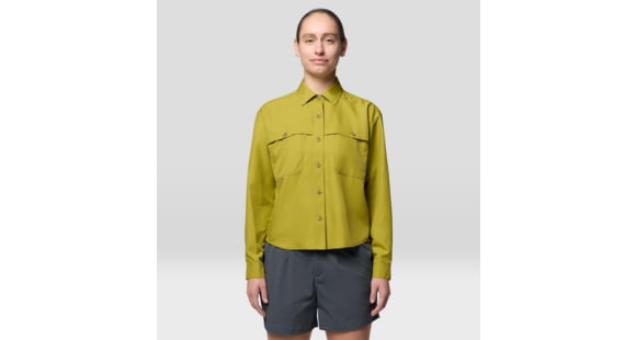 Mountain Hardwear Sun Drift Cooling Long Sleeve Shirt - Women's, Bright Fatigue, S, 2149161-331-S