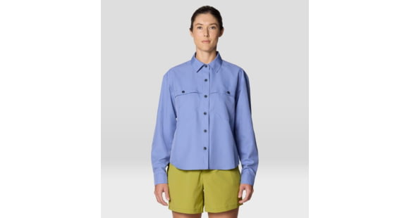 Mountain Hardwear Sun Drift Cooling Long Sleeve Shirt - Women's, Best Coast Blue, L, 2149161-448-L