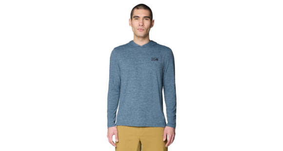 Mountain Hardwear Sunblocker Hoody - Men's, Adriatic Blue Heather, M, 2038381-443-M