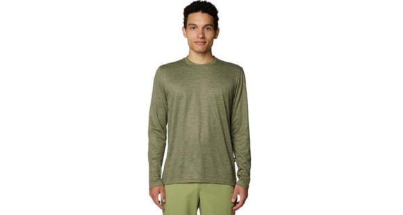 Mountain Hardwear Sunblocker Long Sleeve Shirt - Men's, Mantis Heather, M, 190423044214