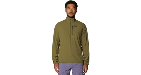 Mountain Hardwear Sunshield 1/2 Zip Top - Men's, Combat Green, XXL, 190423019649
