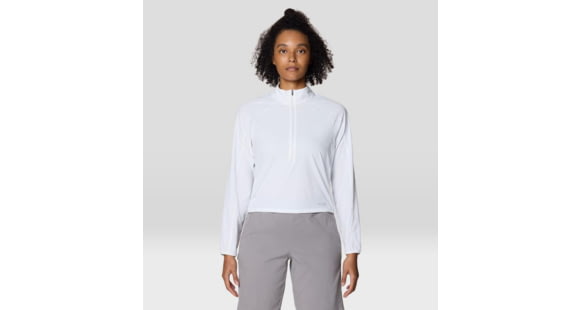 Mountain Hardwear Sunshield 1/2 Zip Top - Women's, Fogbank, L, 2110521-103-L