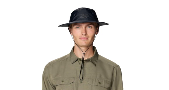 Mountain Hardwear Threshold Rain Hat, Black, S/M, 2123661010-010-S/M