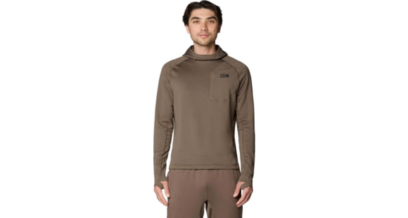 Mountain Hardwear Up First Tech Fleece Hoody - Men's, Tierra Heather, XXL, 2114021246-246-XXL