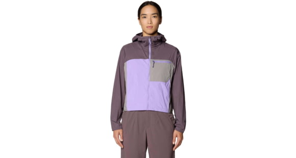 Mountain Hardwear Wind Veil Hooded Jacket - Women's, Purple Sage, Harbor Violet, Approaching, XL, 2146771574-574-XL