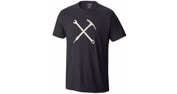 Mountain Hardwear Mountain Mechanic Short Sleeve Shirt - Men's-Heather Black-Large