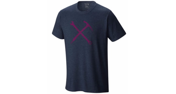 Mountain Hardwear Mountain Mechanic Short Sleeve Shirt - Men's-Heather Hardwear Navy-Large