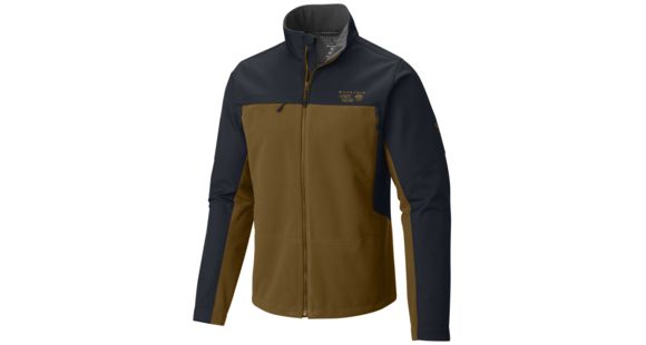 Mountain Hardwear Mountain Tech II Jacket - Men's-Golden Brown/Hardwear Navy-Medium