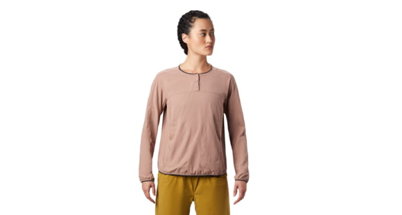 Mountain Hardwear Echo Lake Henley - Women's, Smoky Quartz, Large, 1880651642-L