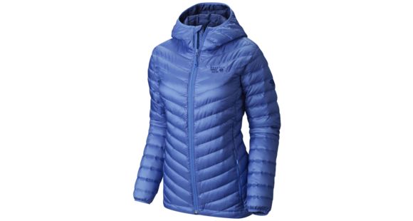 Mountain Hardwear Nitrous Hooded Down Jacket - Women's-Bright Bluet-Large