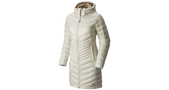 Mountain Hardwear Nitrous Hooded Down Parka - Women's-Stone-Small