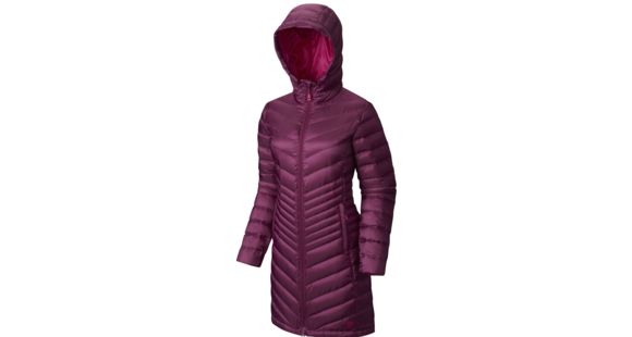 Mountain Hardwear Nitrous Hooded Down Parka - Women's-Dark Raspberry-Small