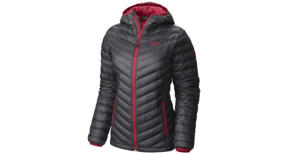 Mountain Hardwear Nitrous Hooded Jacket - Women's - Graphite/Bright Rose-Small