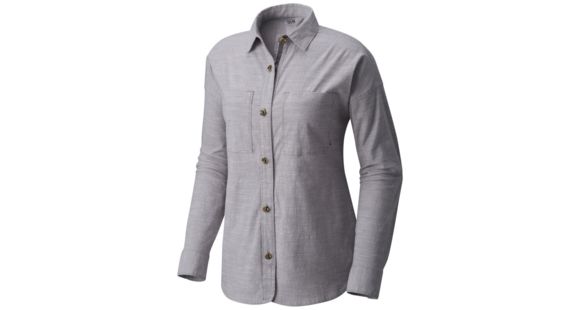 Mountain Hardwear Outpost Long Sleeve Shirt - Women's, Steam, M, 1764521088-M