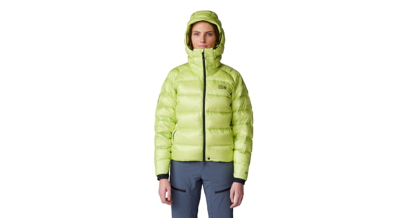 Mountain Hardwear Phantom Alpine Down Hooded Jacket - Women's, Citron Glow, M, 2092811-378-XL