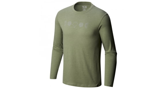 Mountain Hardwear Phases of the Space Station Long Sleeve, Heather Green Fade, XXL, 1792821394-XXL