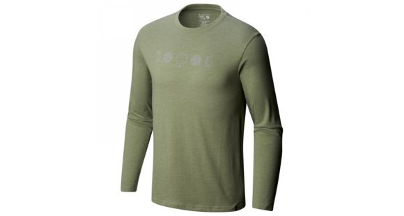 Mountain Hardwear Phases of the Space Station Long Sleeve Shirt - Men's, Heather Green Fade, Large, 1792821394-L