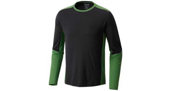 Mountain Hardwear Photon Long Sleeve T - Men's, Stealth Grey, XXL, 1708911006-XXL