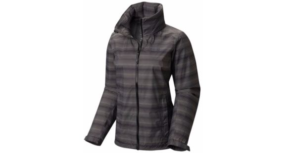 Mountain Hardwear Plasmic Ion Jacket - Women's, Black Stripe, XL, 1572571090-XL