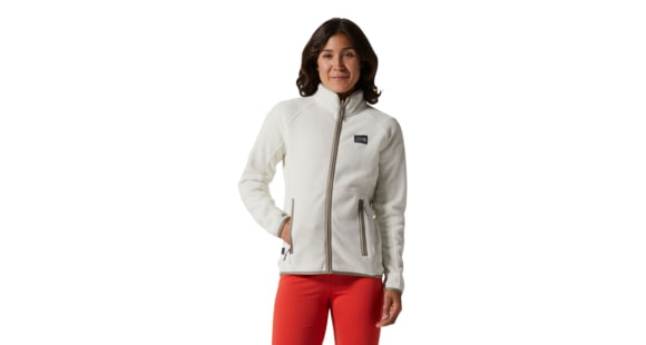 Mountain Hardwear Polartec Double Brushed Full Zip Jacket - Women's, Small, Stone, 1985091022-Stone-S