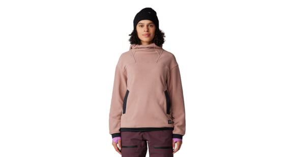 Mountain Hardwear Powder Maven Fleece Pullover Hoody - Women's, Smoky Quartz, Medium, 2077671643-M