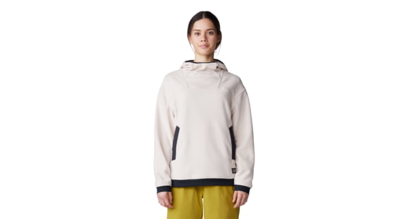 Mountain Hardwear Powder Maven Fleece Pullover Hoody - Women's, Talc, Medium, 2077671170-M