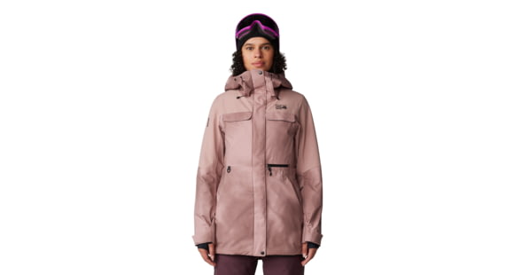 Mountain Hardwear Powder Maven Parka - Women's, Smoky Quartz, Smoky Quartz Print, Extra Large, 2092921642-XL