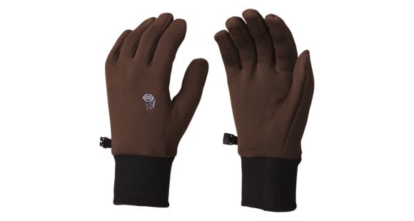 Mountain Hardwear Power Stretch Gloves - Men's-Bark-Large