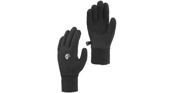 Mountain Hardwear Power Stretch Gloves - Men's-Black-Large