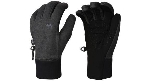 Mountain Hardwear Power Stretch Stimulus Glove - Men's-Heather Grey-Large