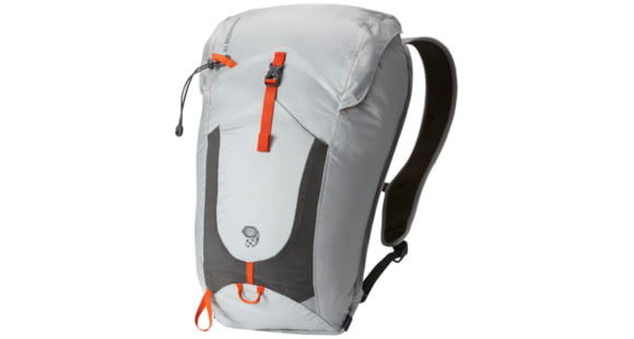 Mountain Hardwear Rainshadow 18 OutDry Backpack, Grey Ice, State Orange, R, 1709291064-R