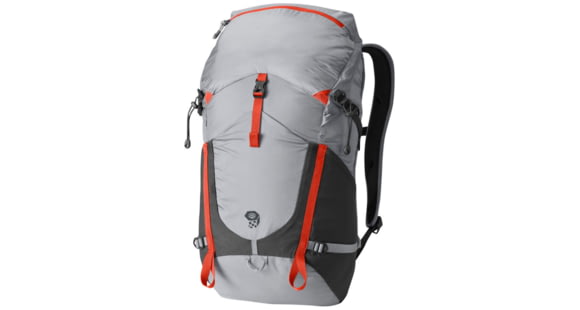 Mountain Hardwear Rainshadow 26 OutDry Backpack, Grey Ice, State Orange, R, 1649421064-R