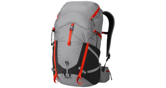 Mountain Hardwear Rainshadow 36 OutDry Backpack, Grey Ice, State Orange, R, 1649411064-R