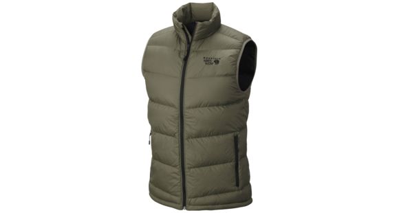 Mountain Hardwear Ratio Down Vest - Men's-Stone Green/Black-Medium